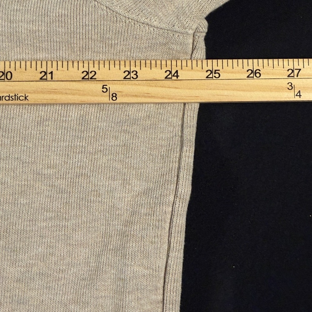 Polo Ralph Lauren Mens Large Oatmeal Beige Cotton Quarter Zip Pullover Sweater - Picture 4 of 8